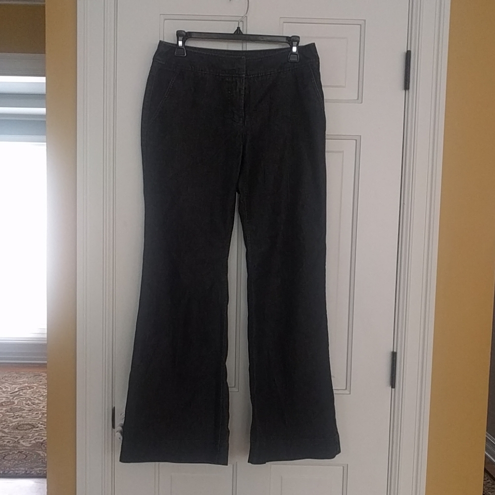 Kenneth Cole Black Wide Leg Flare Jeans - Picture 1 of 4